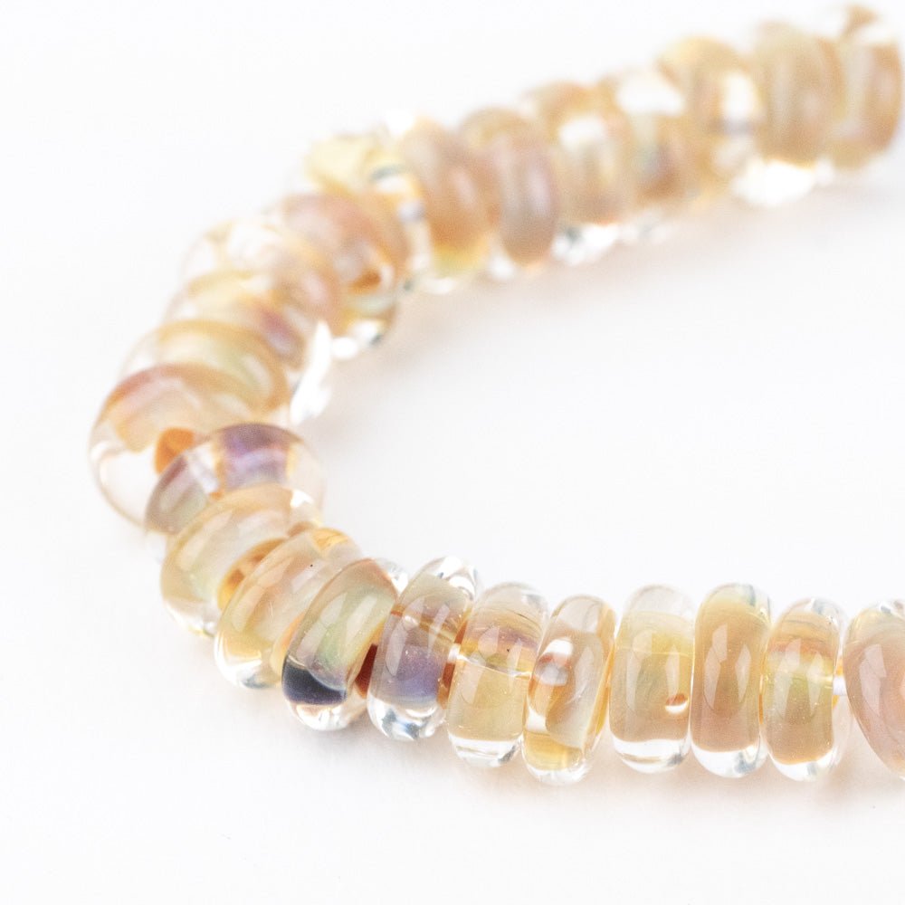 Donut Beads - Sunkissed - Premium Glass Beads - Unicorne Beads
