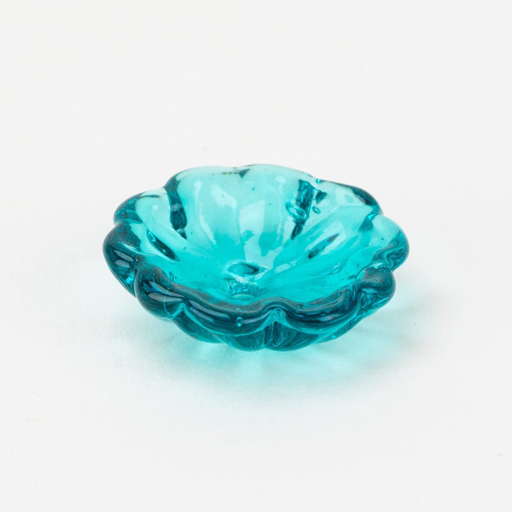 Flower Bead - Tropical Lagoon - Handmade Glass Beads - Unicorne Beads