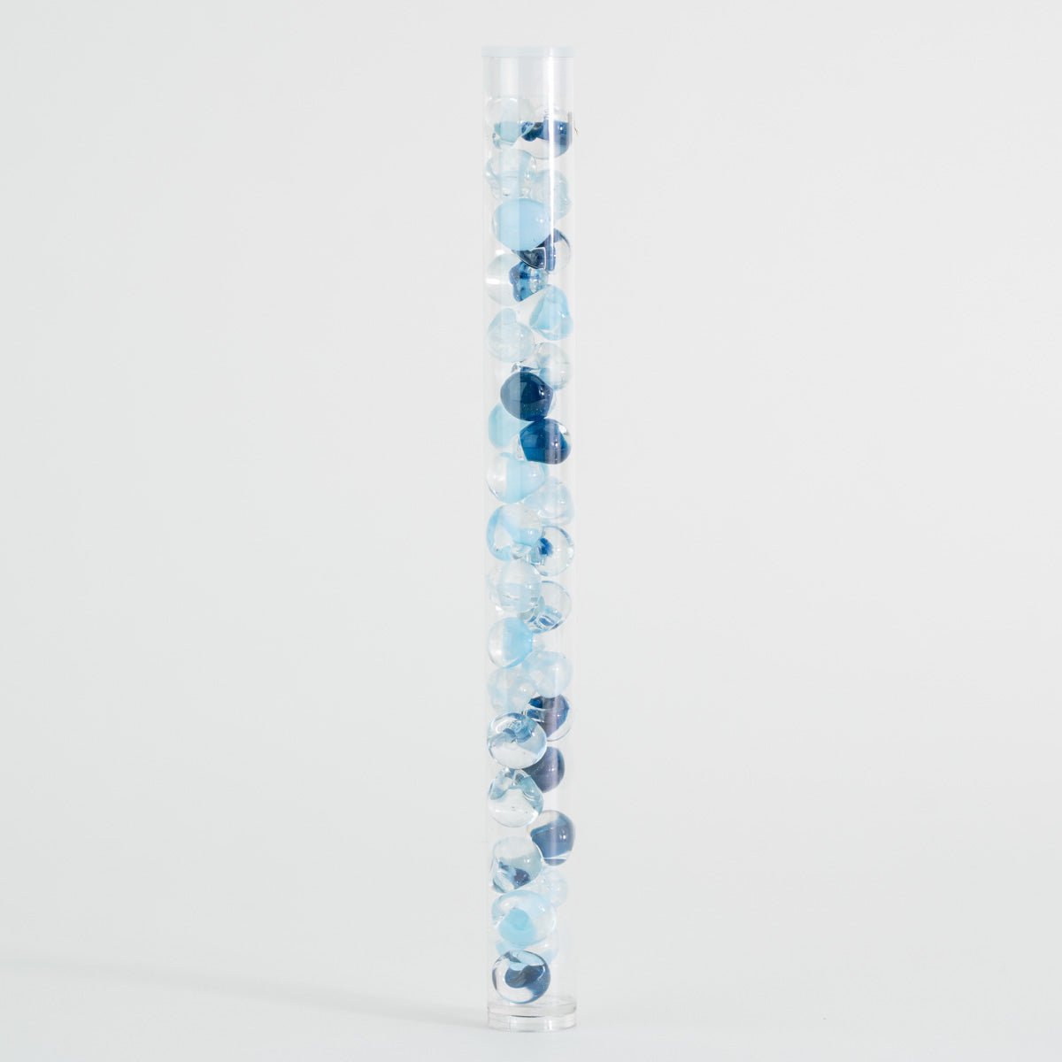 Glacier Blue Palette Teardrop Bead Tube - Mixed Colors - Premium Glass Beads - Unicorne Beads