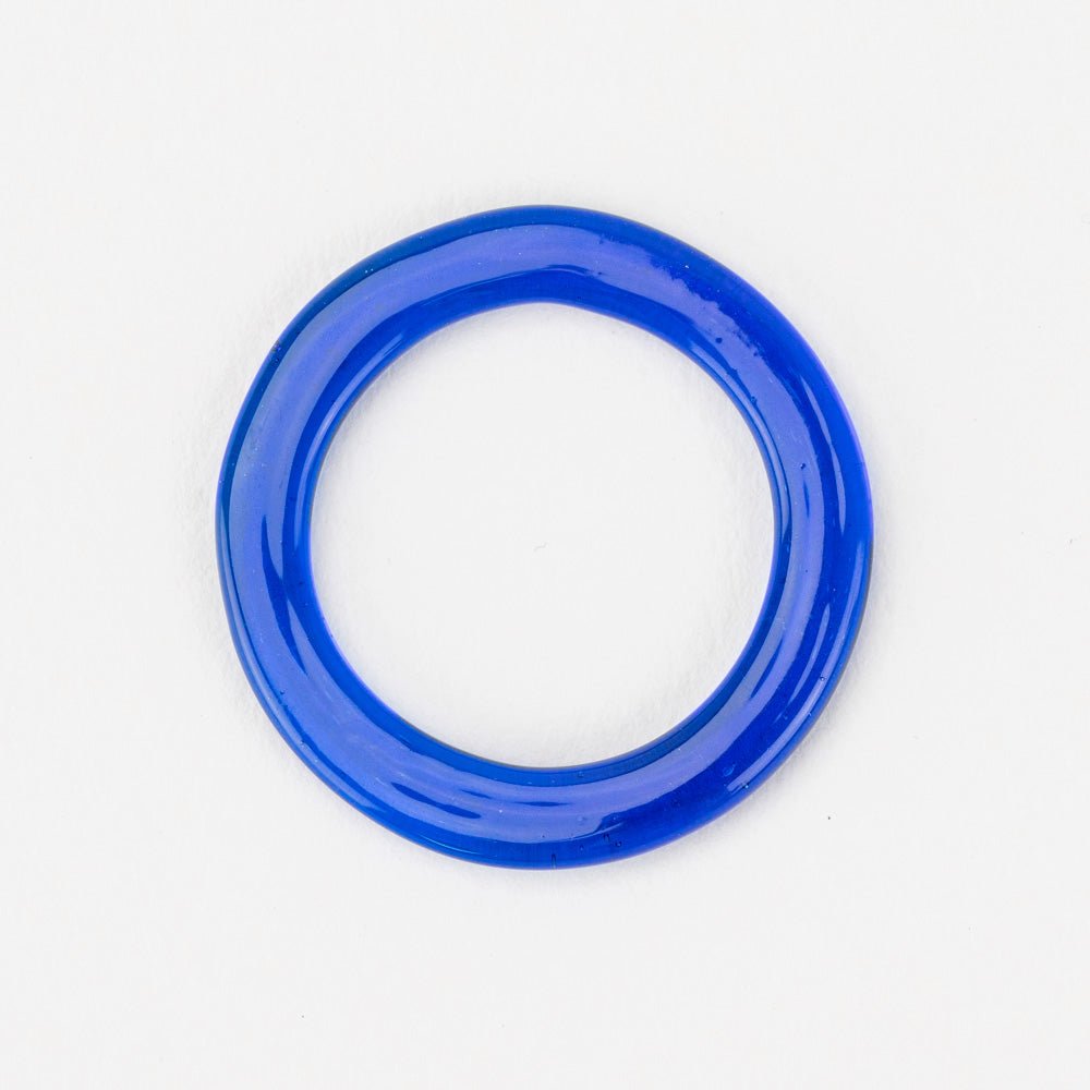 Halo Beads - Large - Cobalt - Handmade Glass Beads - Unicorne Beads