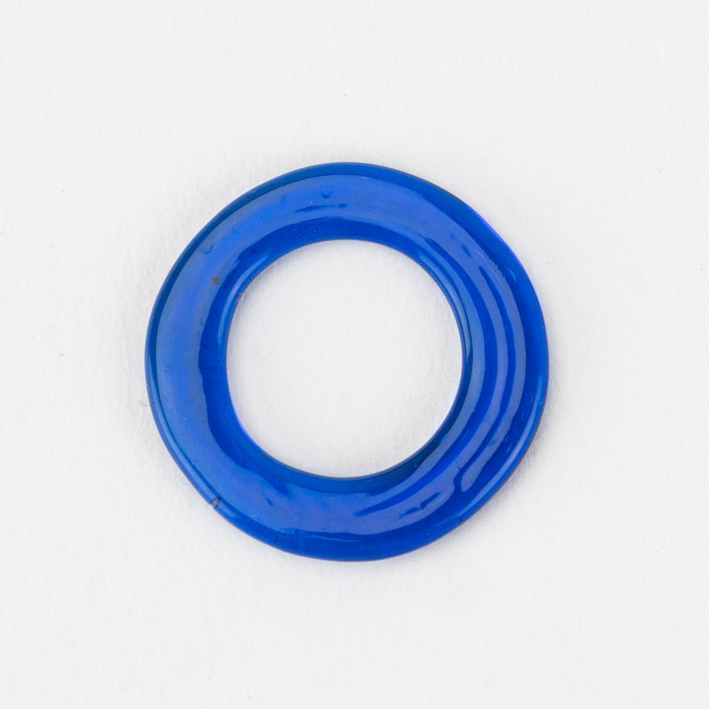 Halo Beads - Small - Cobalt - Handmade Glass Beads - Unicorne Beads