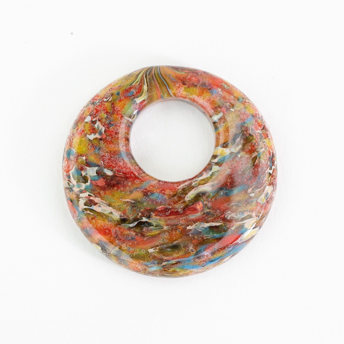 Halo Disk - Large - Bird of Paradise - Premium Glass Beads - Unicorne Beads