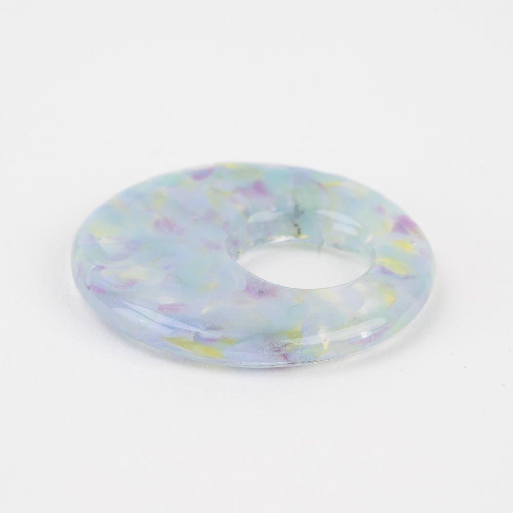 Halo Disk - Large - Moonlit Whisper - Handmade Glass Beads - Unicorne Beads