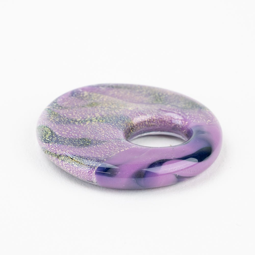 Halo Disk - Large - Mystic Lavender - Handmade Glass Beads - Unicorne Beads
