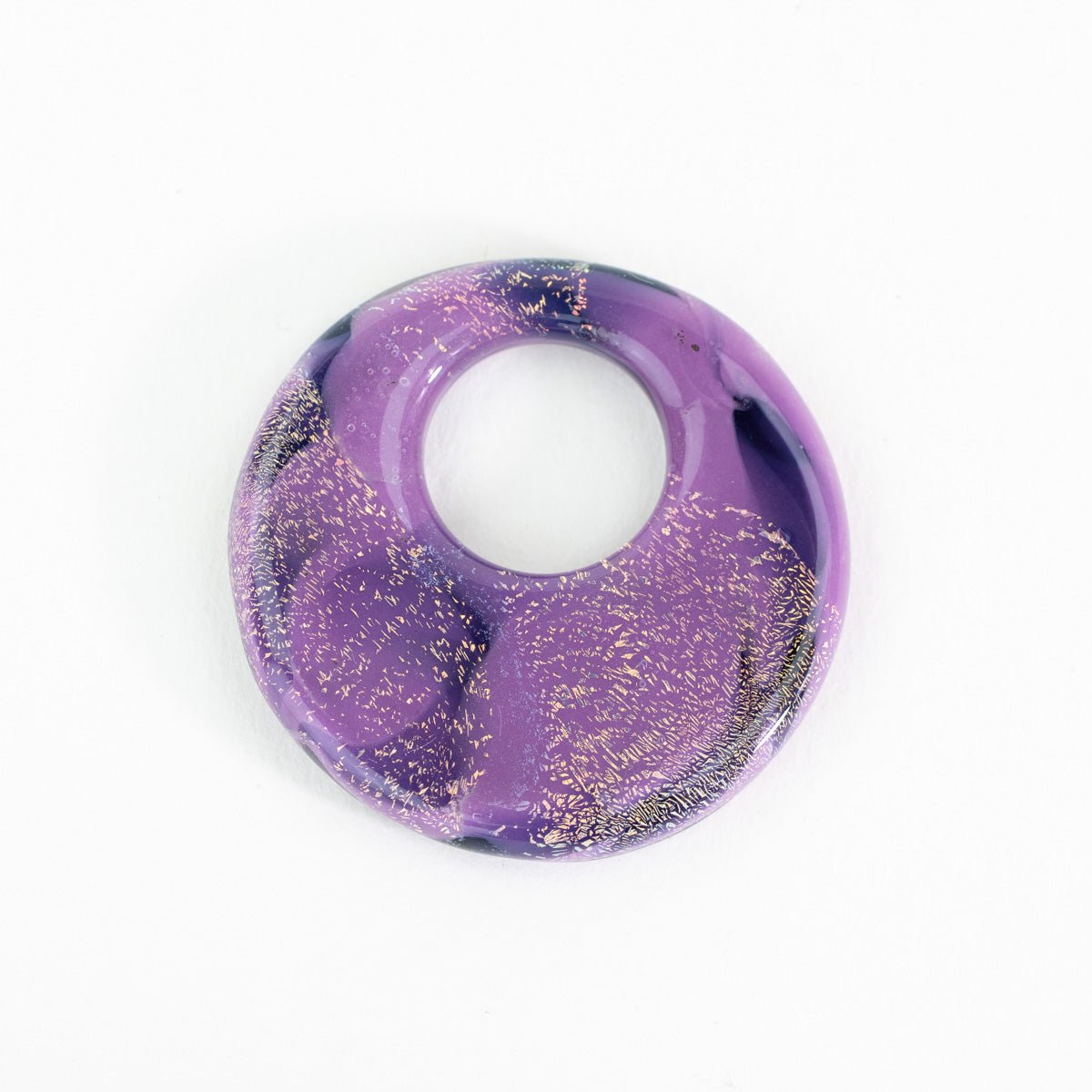 Halo Disk - Large - Mystic Lavender - Premium Glass Beads - Unicorne Beads