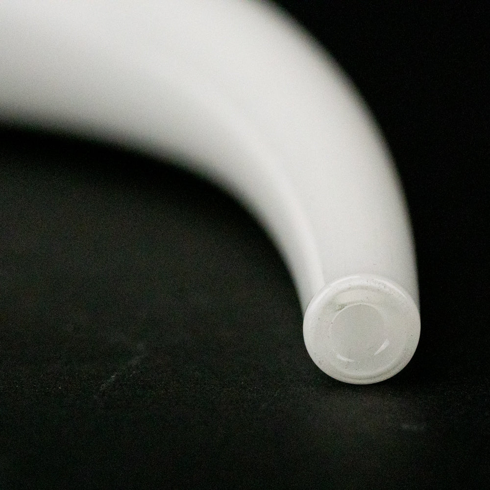 Hollow Crescent Tube - Large - Coconut Cove - Handmade Glass Beads - Unicorne Beads