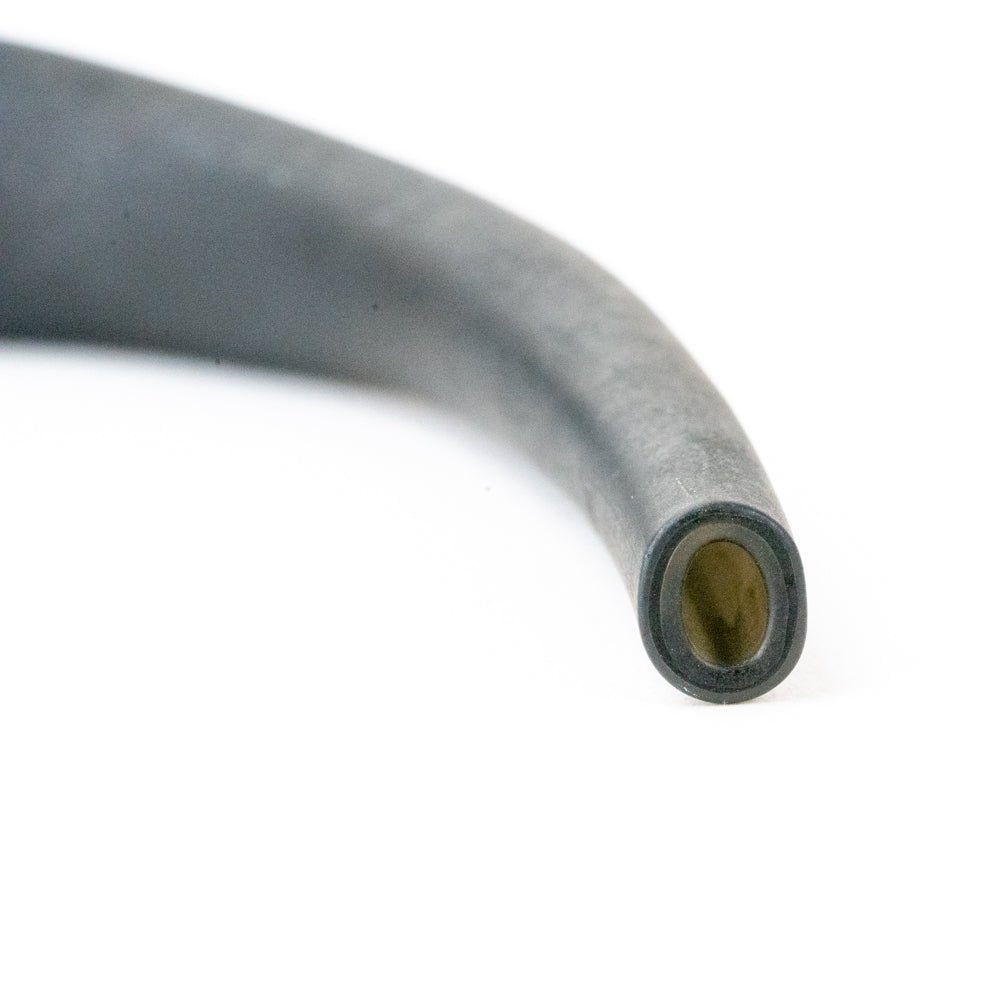 Hollow Crescent Tube - Large - Matte - Black Licorice - Handmade Glass Beads - Unicorne Beads