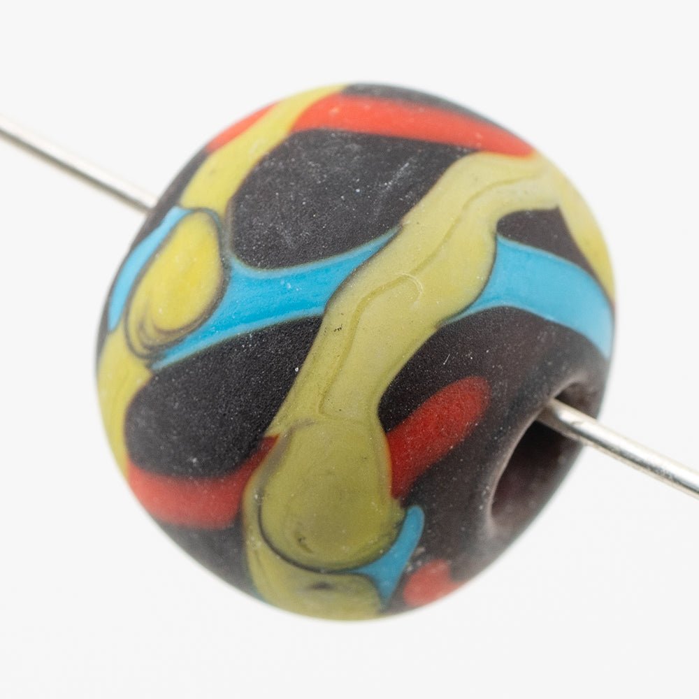 Hollow Marble - LRG - Matte - Lady Godiva - Handmade Glass Beads - Unicorne Beads