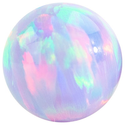 A close up of the purple Lavender Aurora Opal Beads from Unicorne Beads