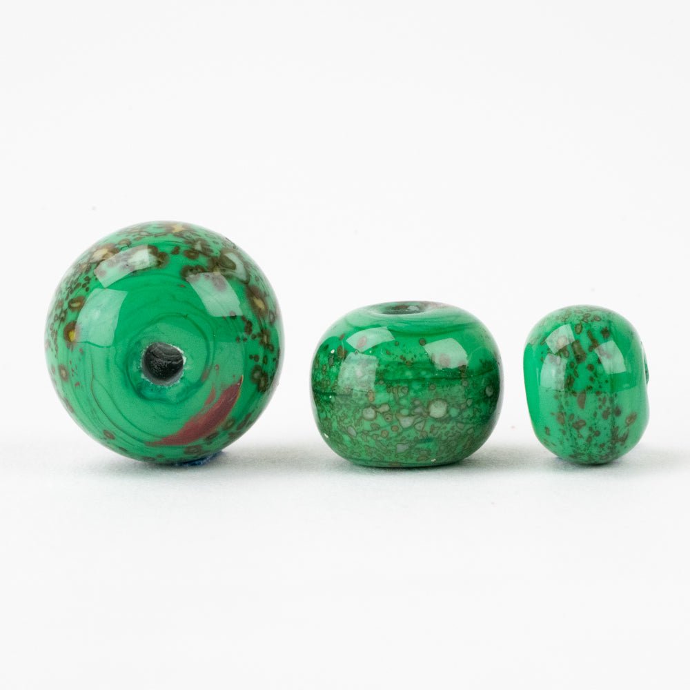 Marble Beads - Gabriel - Handmade Glass Beads - Unicorne Beads