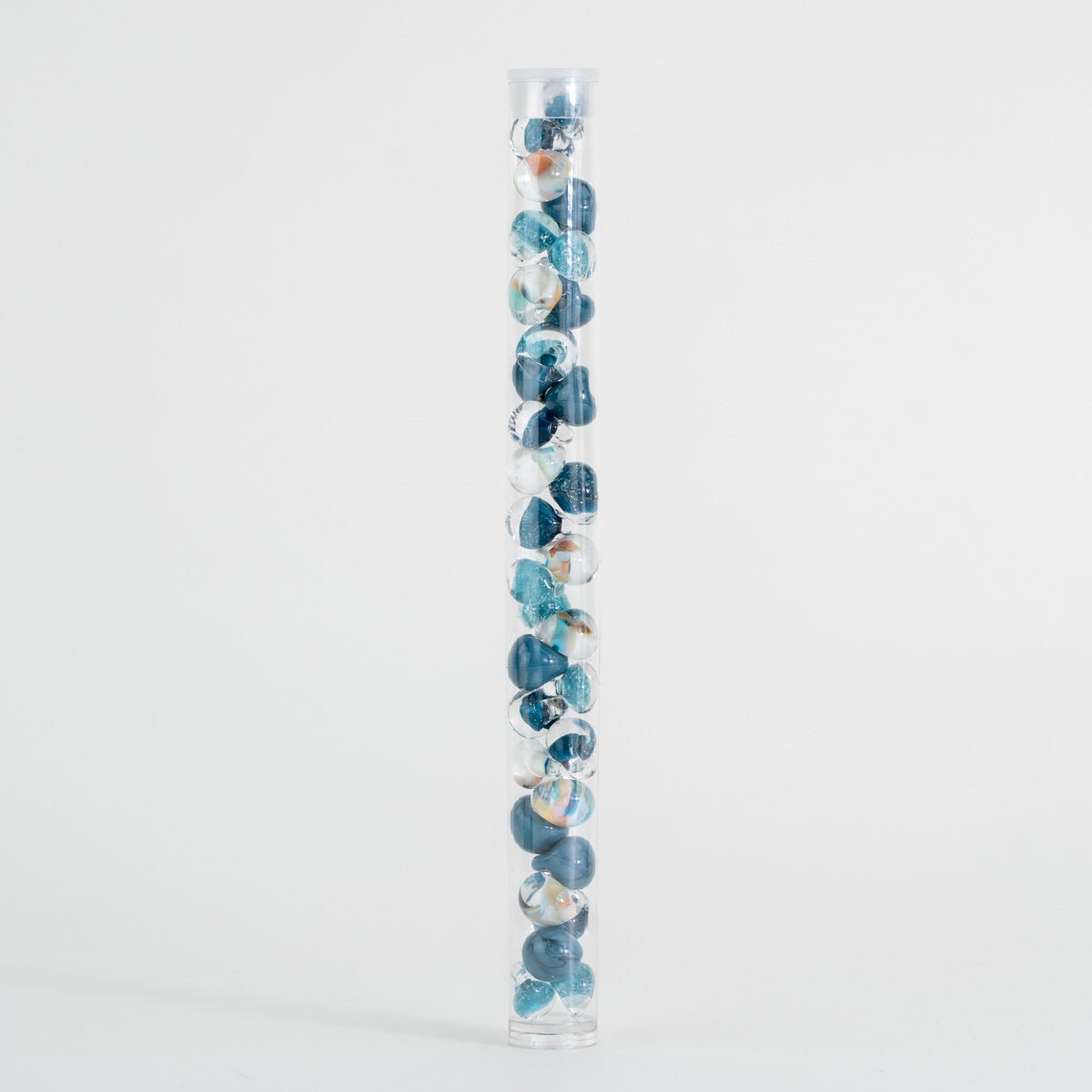 Midnight Blue Palette Teardrop Bead Tube - Mixed Colors - Premium Glass Beads - Unicorne Beads