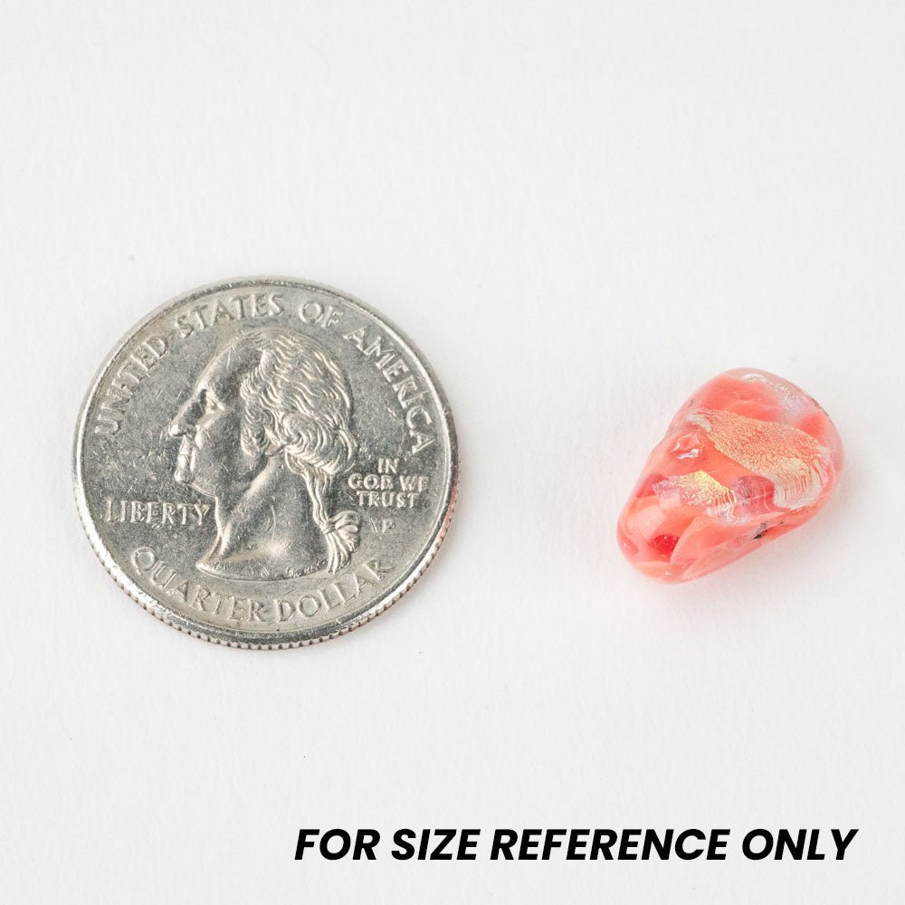 Petal Beads - Pink Ginger - Handmade Glass Beads - Unicorne Beads