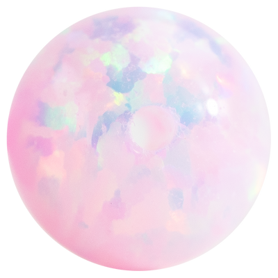 A close up of the Pink Nova Opal Beads by Unicorne Beads