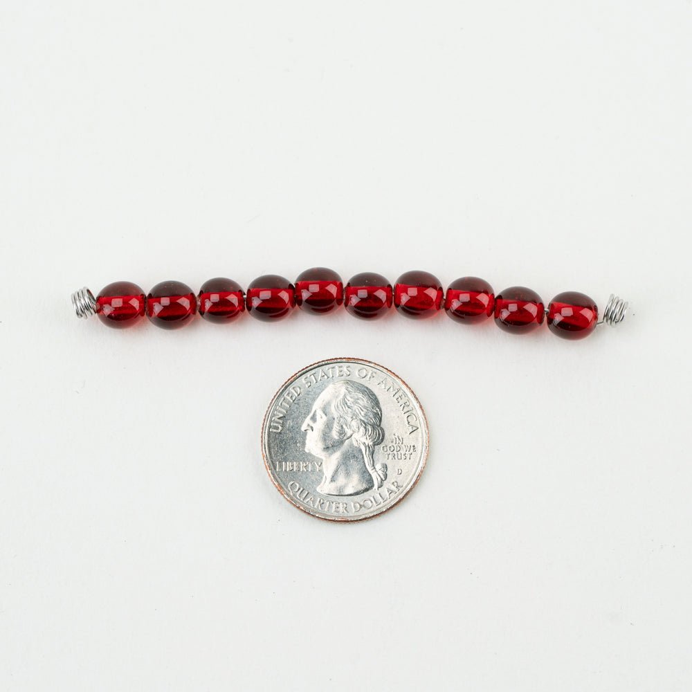 Round Bead - LRG - Blood Moon - Handmade Glass Beads - Unicorne Beads