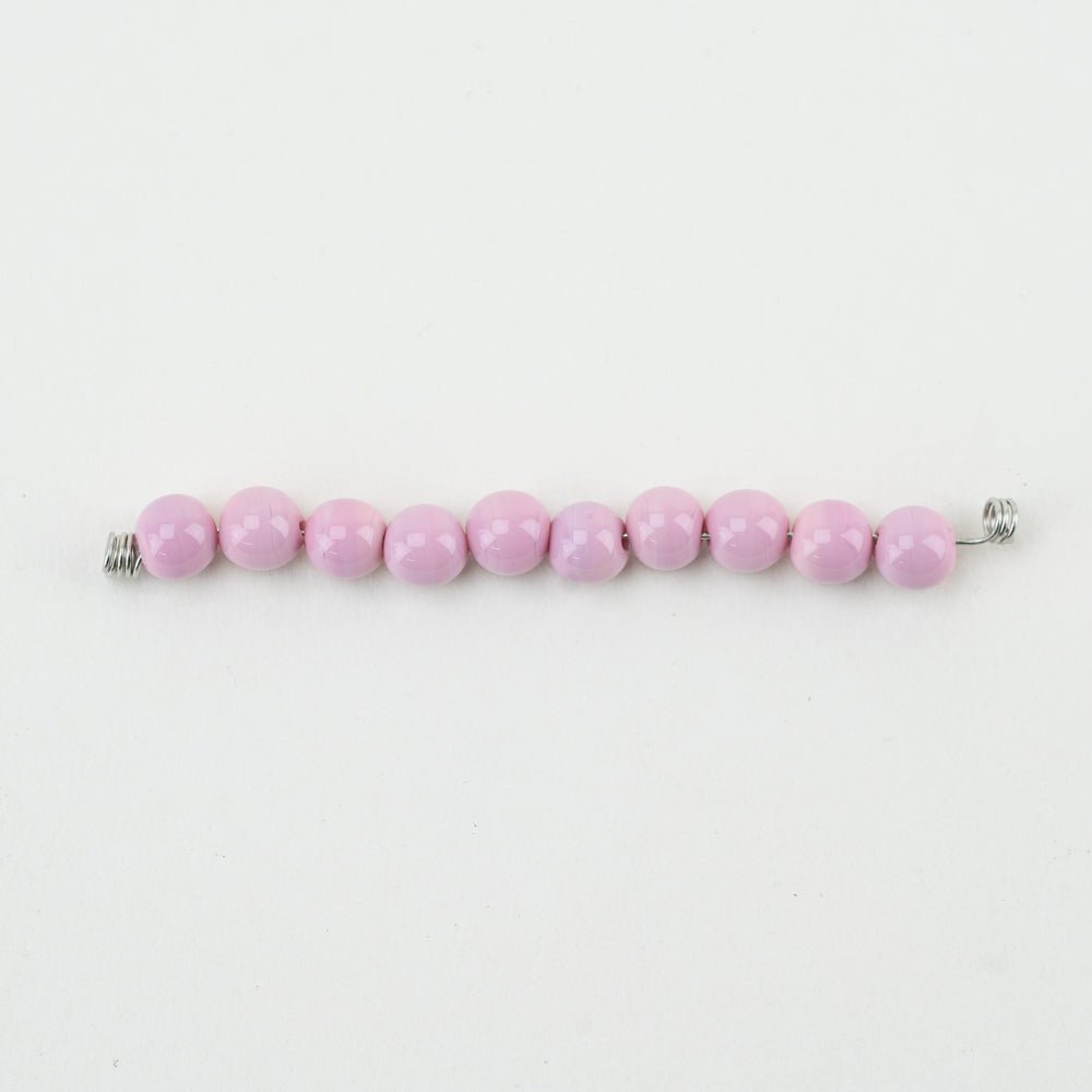 Round Bead - LRG - Cotton Candy Mist - Handmade Glass Beads - Unicorne Beads