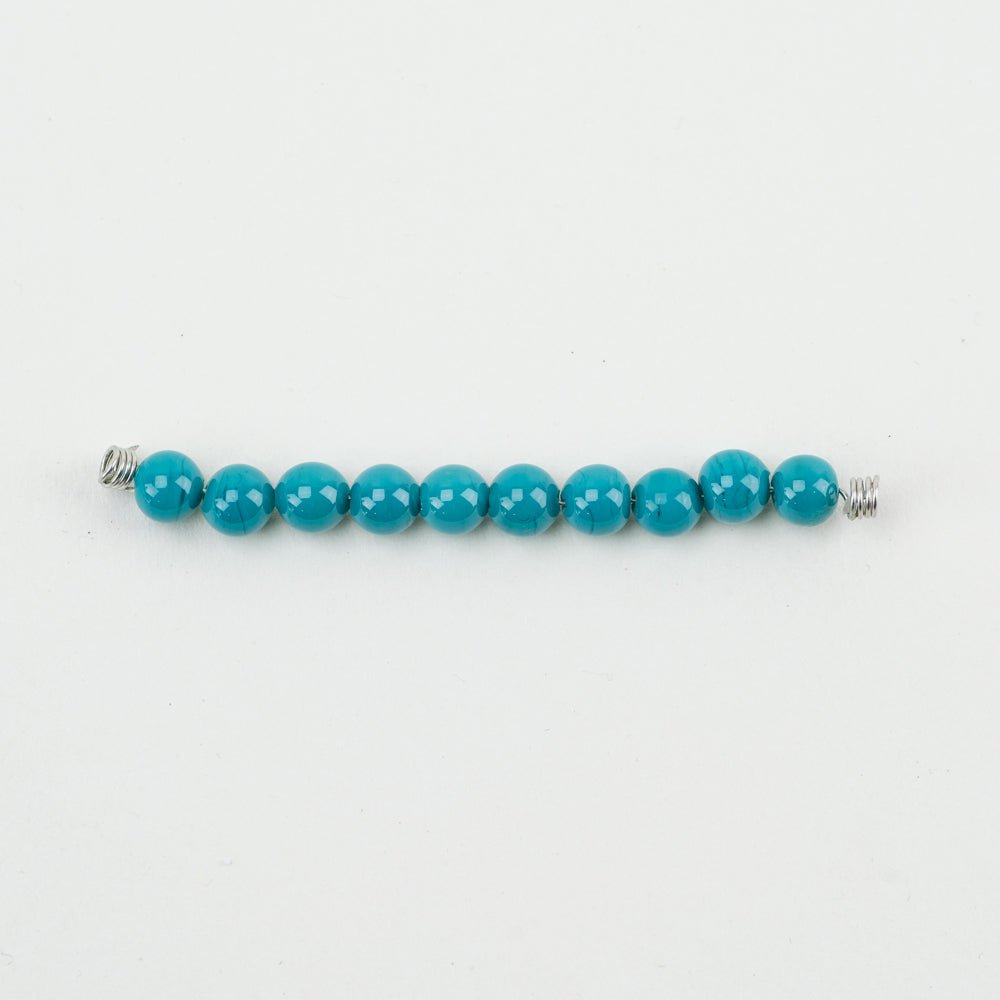 Round Bead - LRG - Lagoon Breeze - Handmade Glass Beads - Unicorne Beads