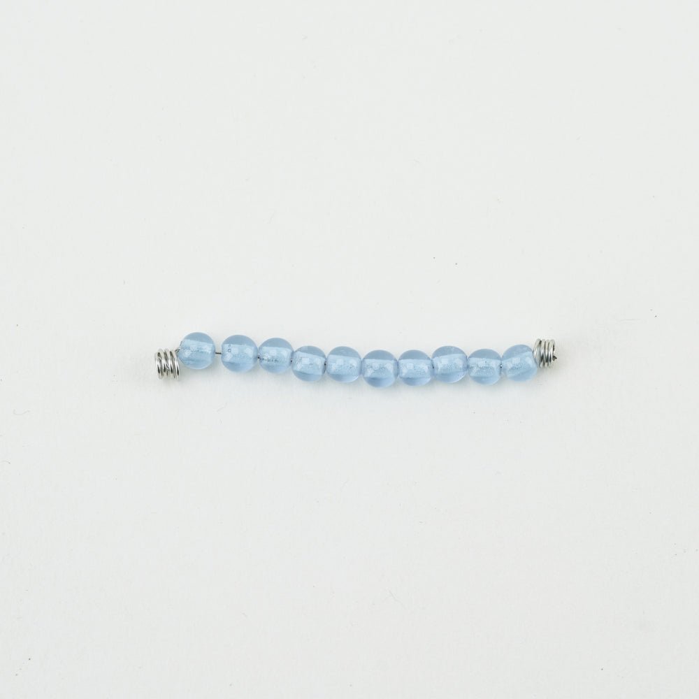 Round Bead - SM - Arctic Whisper - Handmade Glass Beads - Unicorne Beads