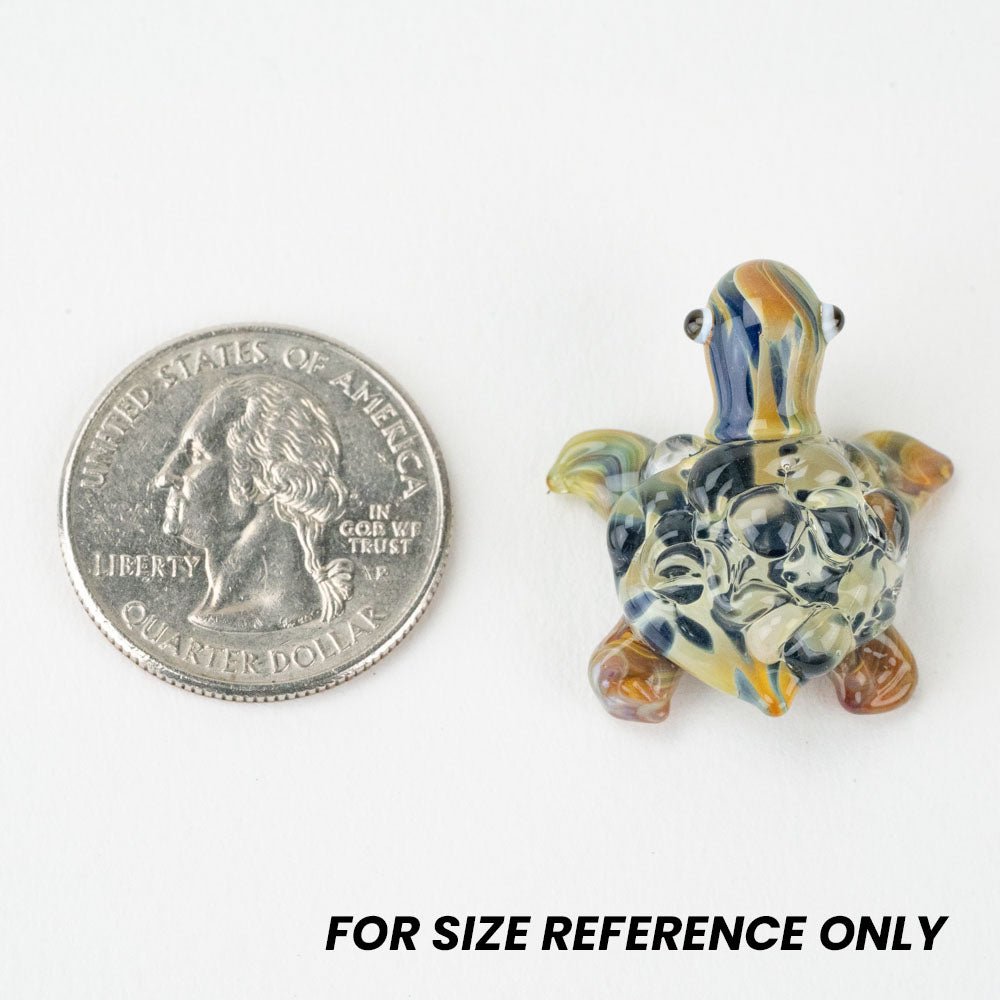 Sea Turtle - Reflection - Handmade Glass Beads - Unicorne Beads
