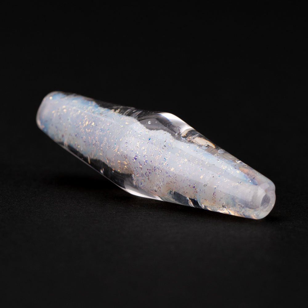 Slim Bicone - Ghost - Handmade Glass Beads - Unicorne Beads