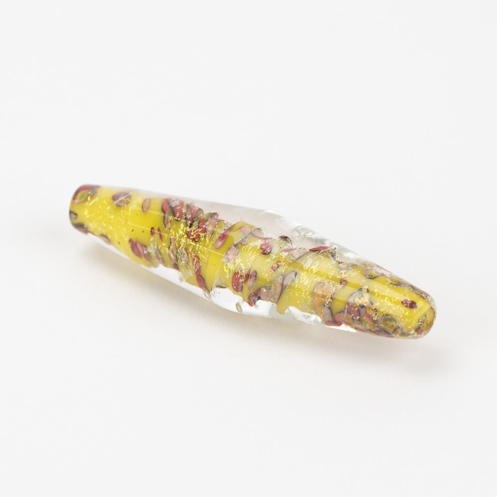 Slim Bicone - Happy Daze - Handmade Glass Beads - Unicorne Beads