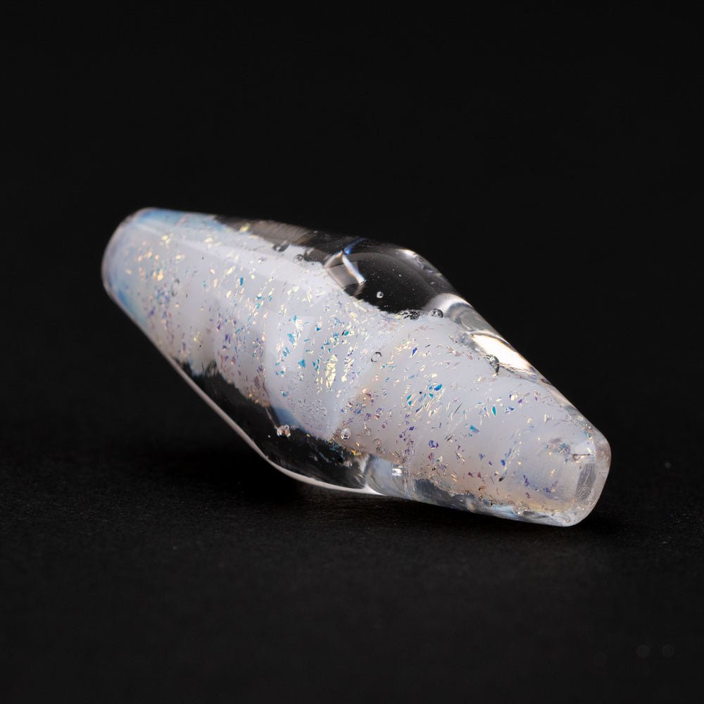 Slim Bicone - SM - Ghost - Handmade Glass Beads - Unicorne Beads