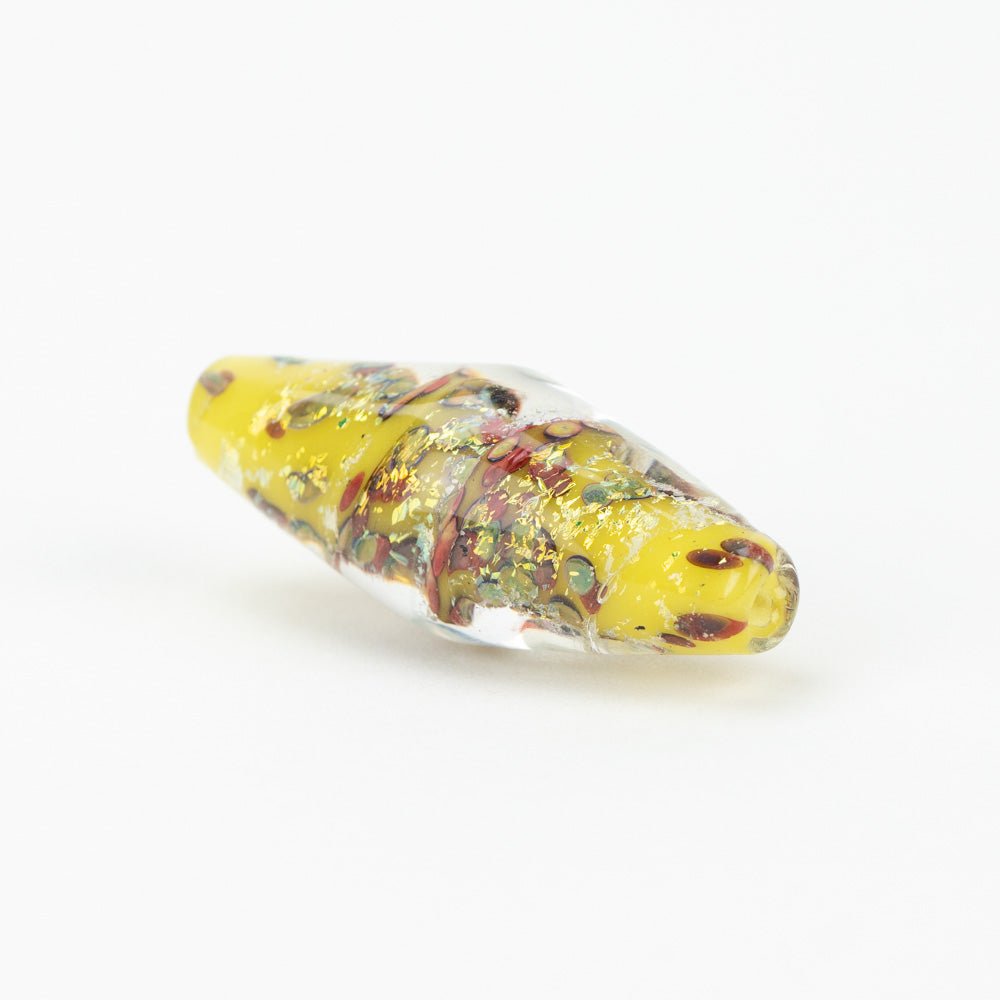 Slim Bicone - SM - Happy Daze - Handmade Glass Beads - Unicorne Beads