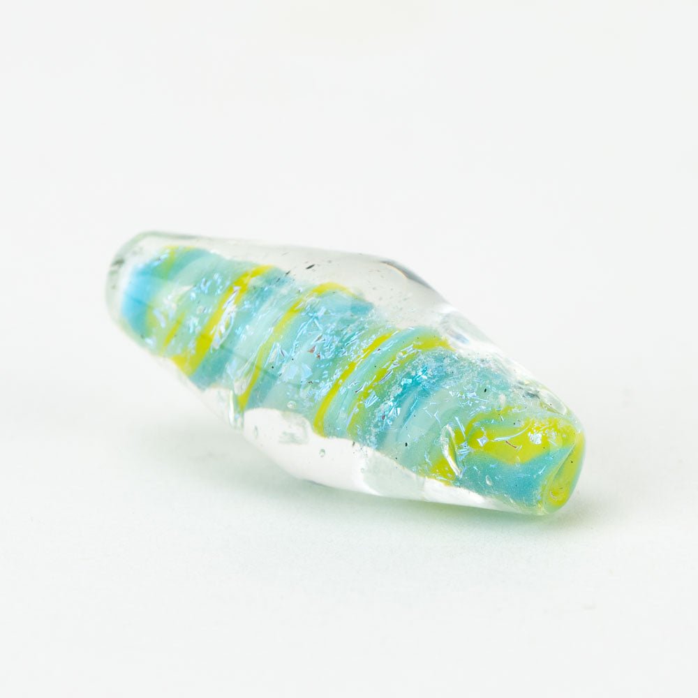 Slim Bicone - SM - Lime Sherbet - Handmade Glass Beads - Unicorne Beads