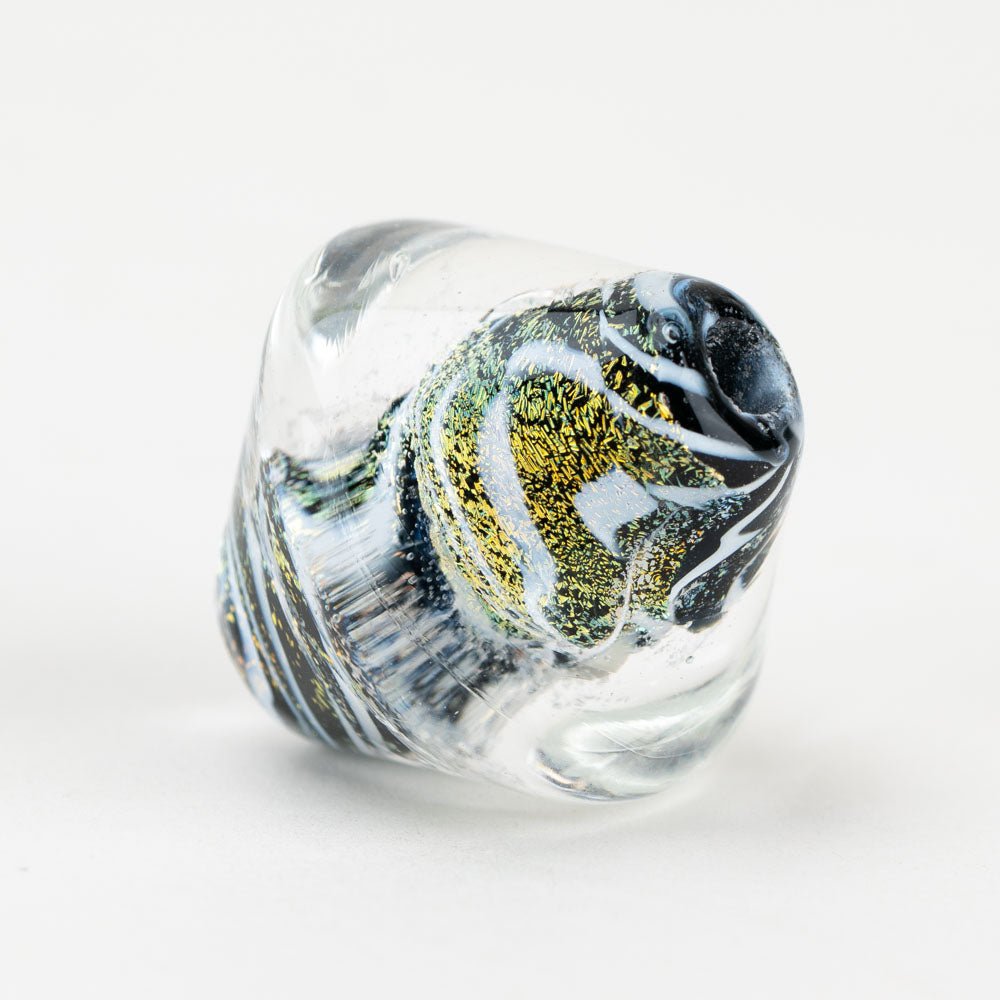 Spinner - Zebra - Handmade Glass Beads - Unicorne Beads