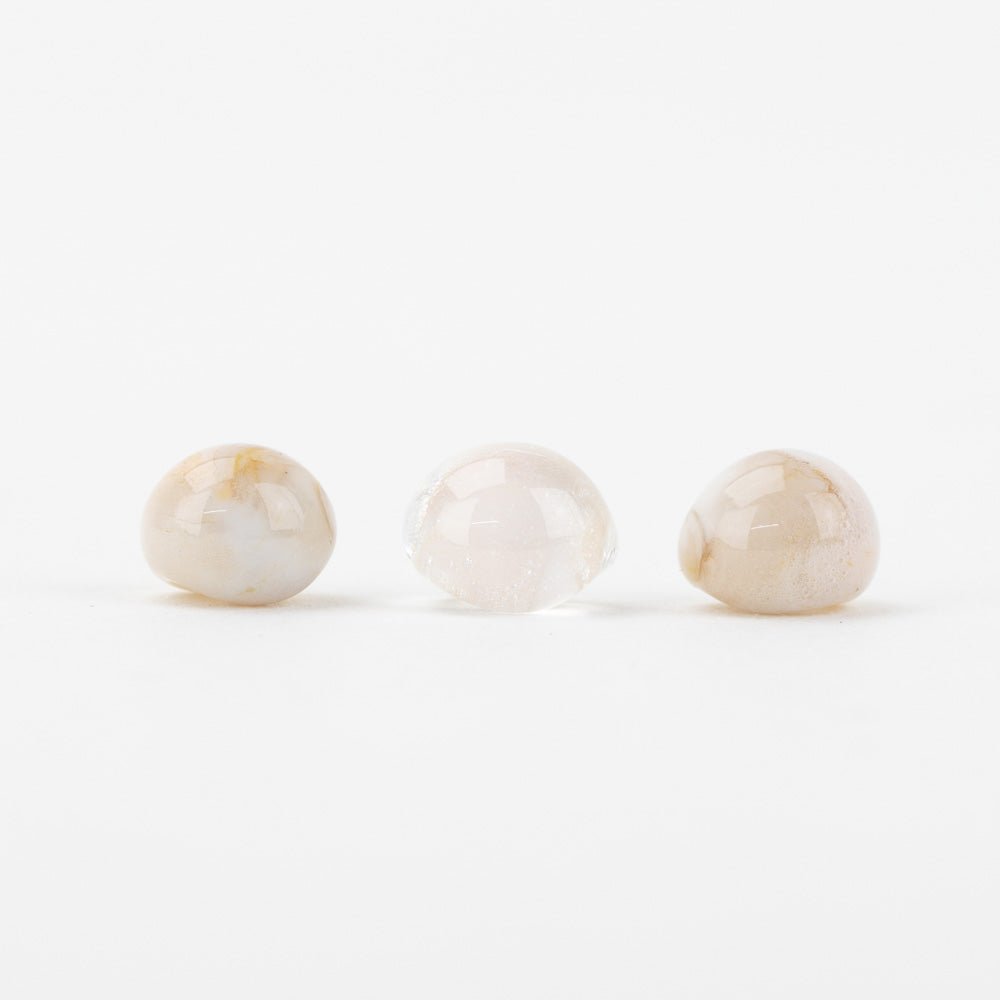 Teardrop Beads - Cloudveil - Handmade Glass Beads - Unicorne Beads