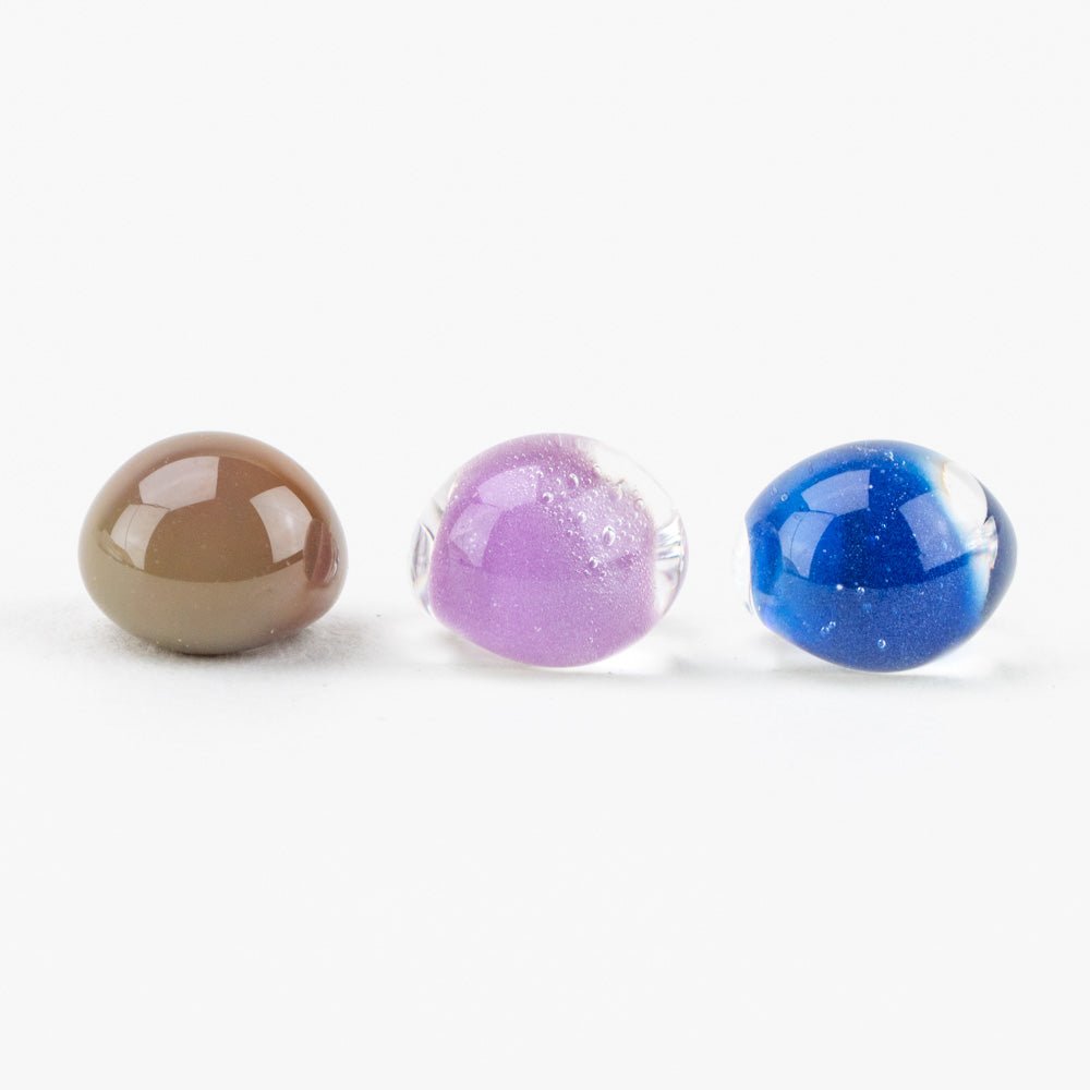 Teardrop Beads - Desert Mirage - Handmade Glass Beads - Unicorne Beads