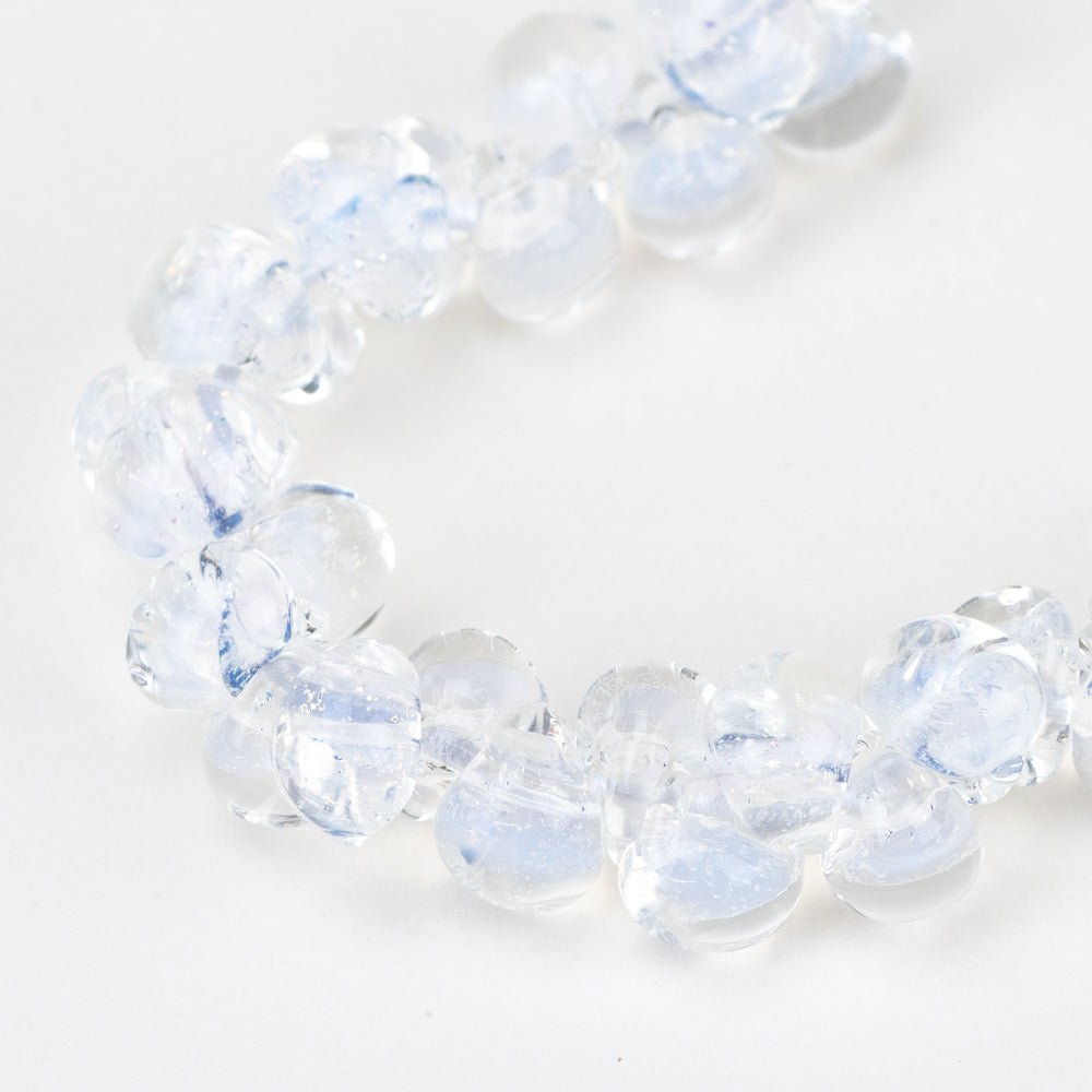 Teardrop Beads - Ghost - Handmade Glass Beads - Unicorne Beads