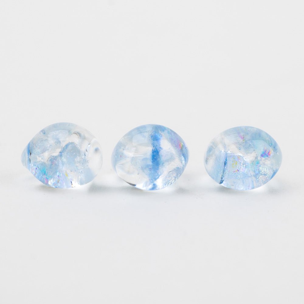 Teardrop Beads - Glacier Drop - Handmade Glass Beads - Unicorne Beads