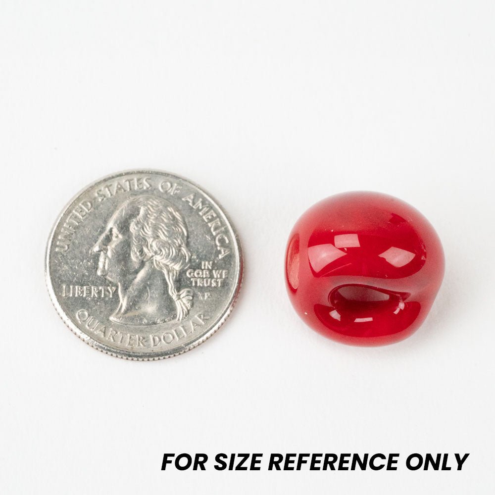 Teardrop Beads - Jumbo - Red Peppers - Handmade Glass Beads - Unicorne Beads