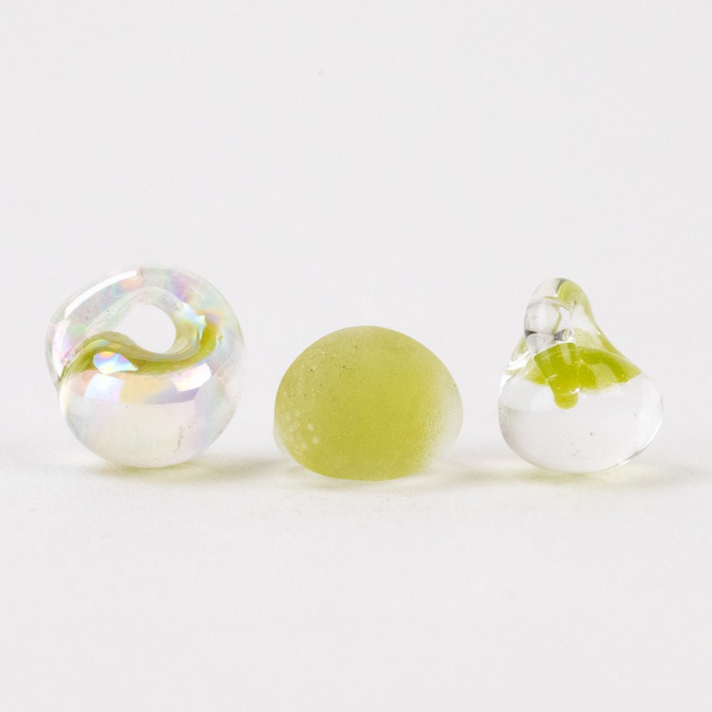 Teardrop Beads - Mix - Starfruit - Handmade Glass Beads - Unicorne Beads