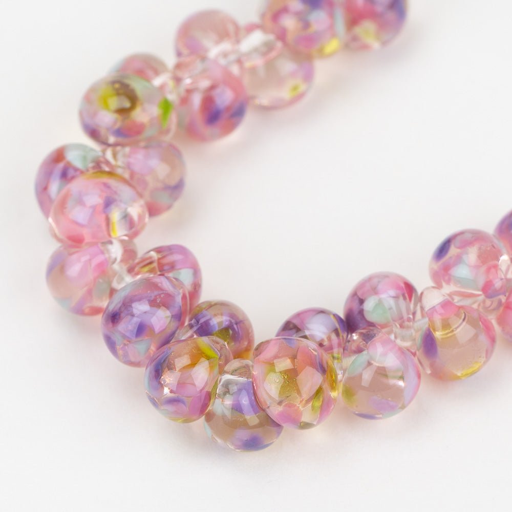 Teardrop Beads - Pastel Paradise - Handmade Glass Beads - Unicorne Beads