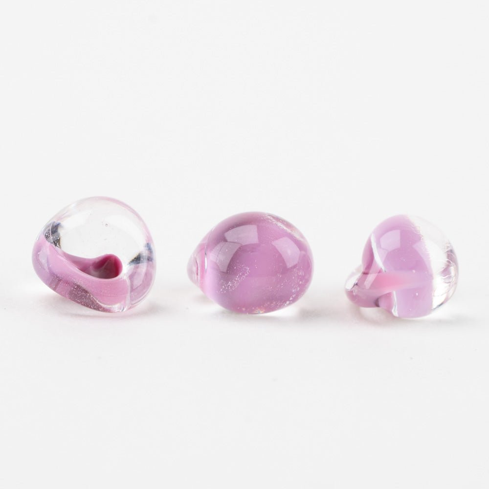 Teardrop Beads - Sugarplum Drop - Handmade Glass Beads - Unicorne Beads