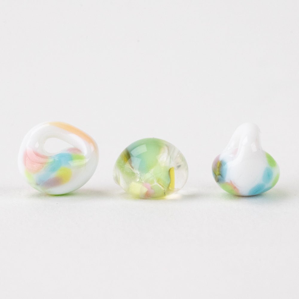 Teardrop - Exotic Mix Series - Peony - Handmade Glass Beads - Unicorne Beads