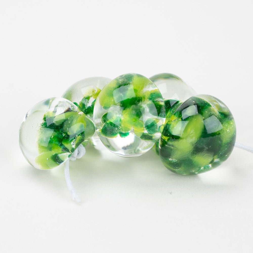 Teardrop - Jumbo - Alocasia - Handmade Glass Beads - Unicorne Beads