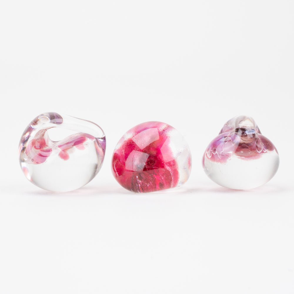 Teardrop - Jumbo - Berry Blossom - Handmade Glass Beads - Unicorne Beads