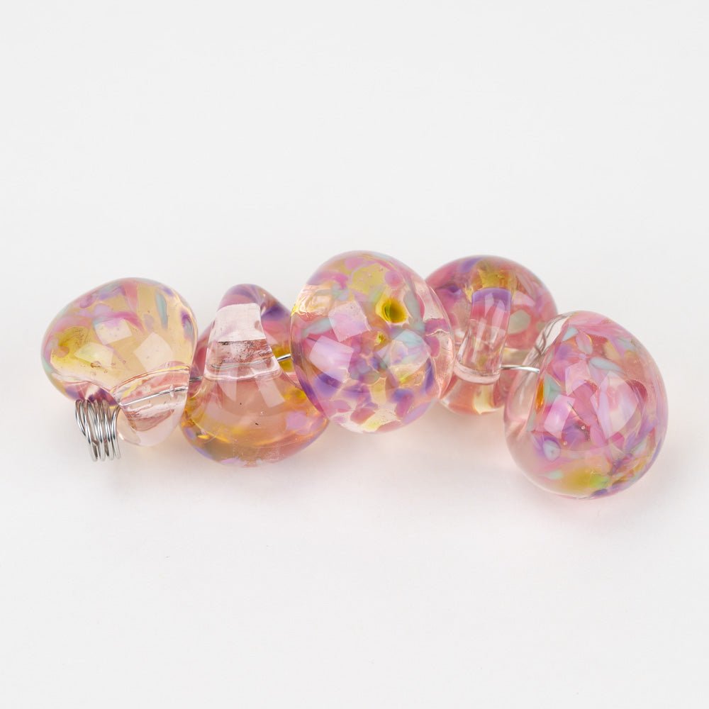 Teardrop - Jumbo - Pastel Paradise - Handmade Glass Beads - Unicorne Beads