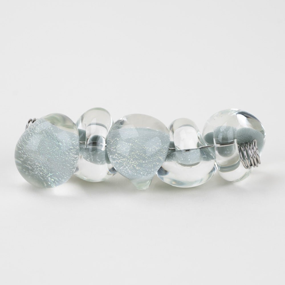 Teardrop - Jumbo - Winter Wonderland - Handmade Glass Beads - Unicorne Beads