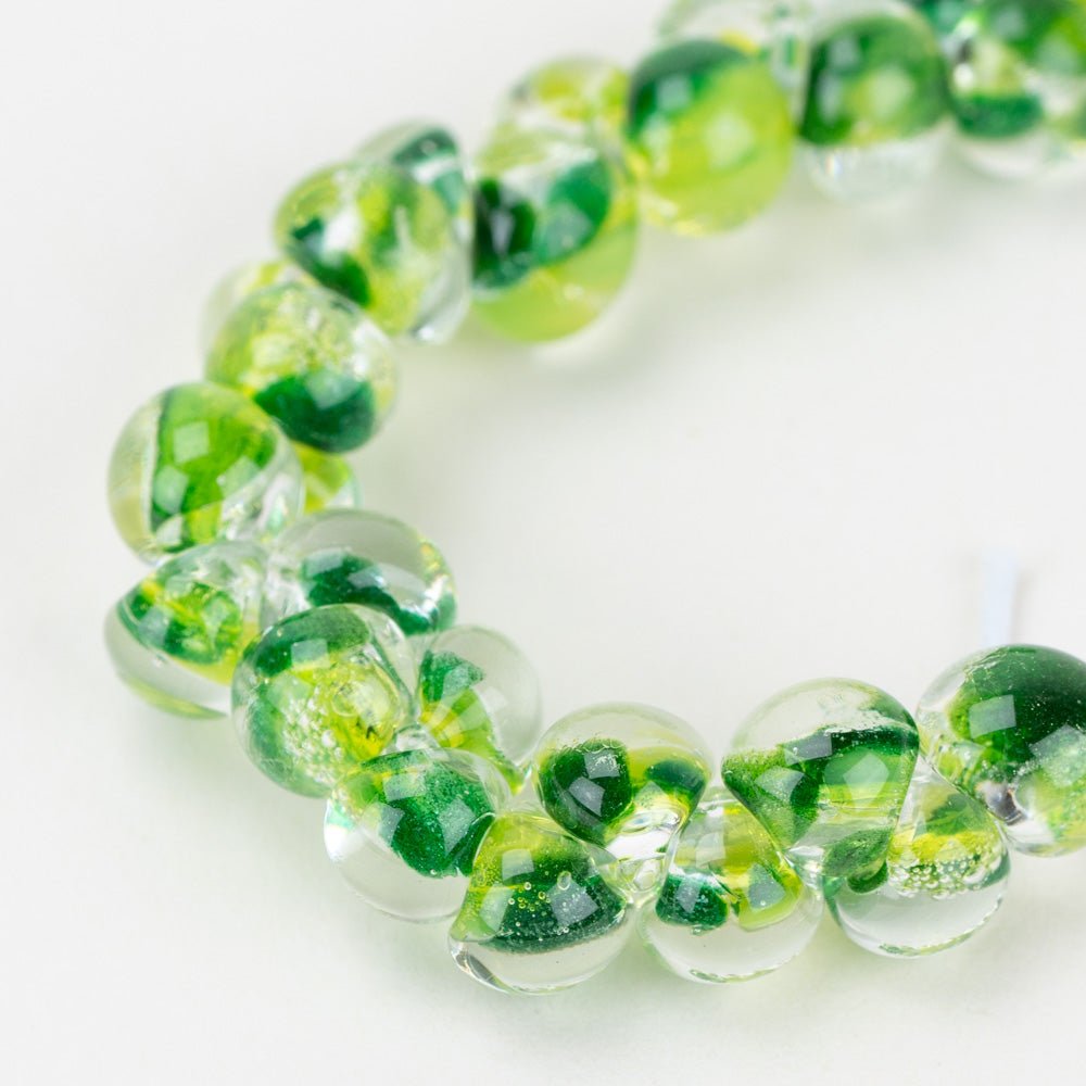 Teardrop - Mini - Alocasia - Handmade Glass Beads - Unicorne Beads