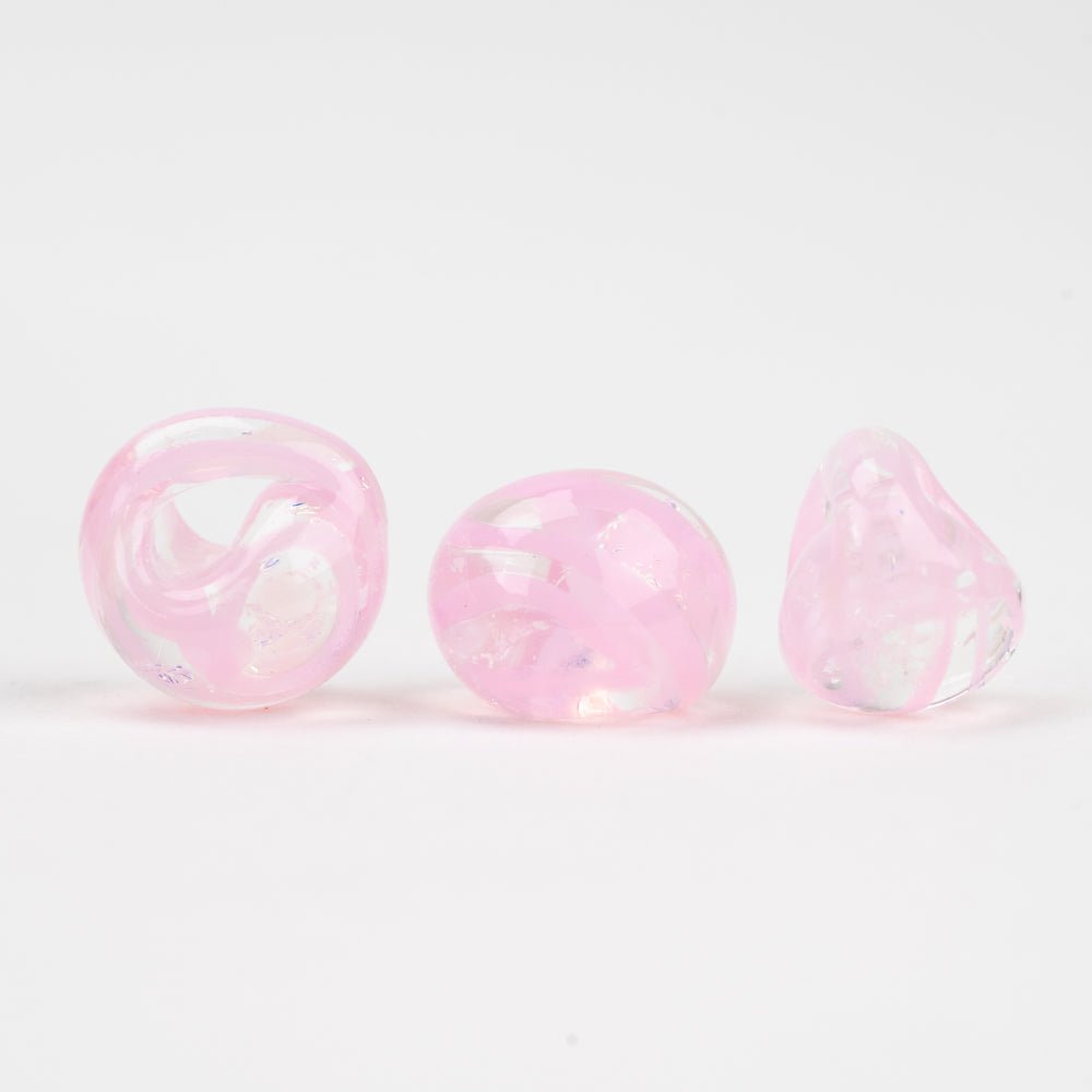 Teardrop - Mini - Cherry Blossom - Handmade Glass Beads - Unicorne Beads