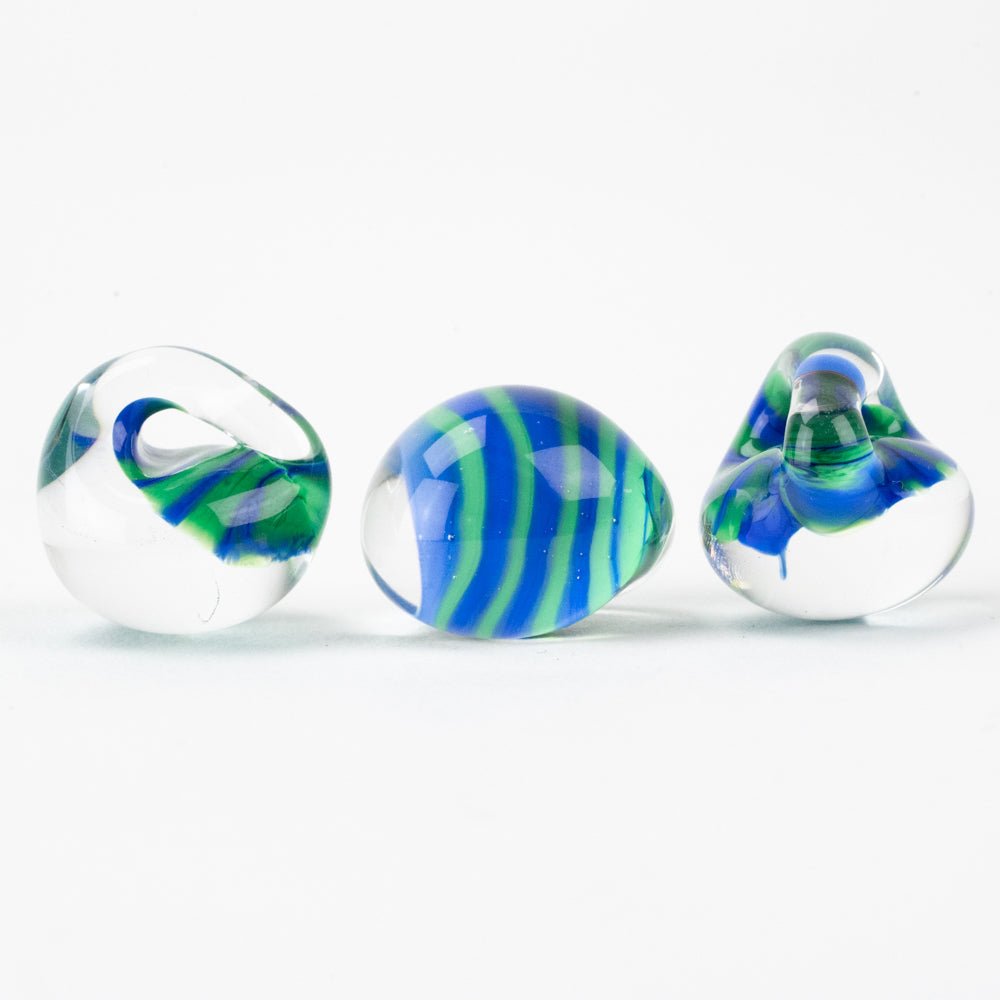 Teardrop - Mini - Earthy - Handmade Glass Beads - Unicorne Beads