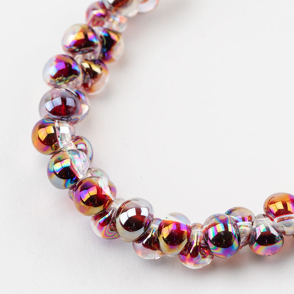 Teardrop Beads - Mini - Dark Rainbow