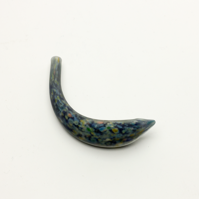 Hollow Crescent Tube - Small - Matte - Deep Caribbean Sea