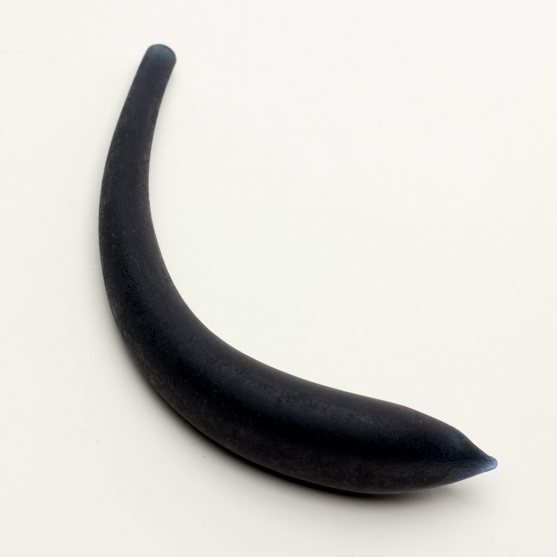 Hollow Crescent Tube - Large - Matte - Black Licorice