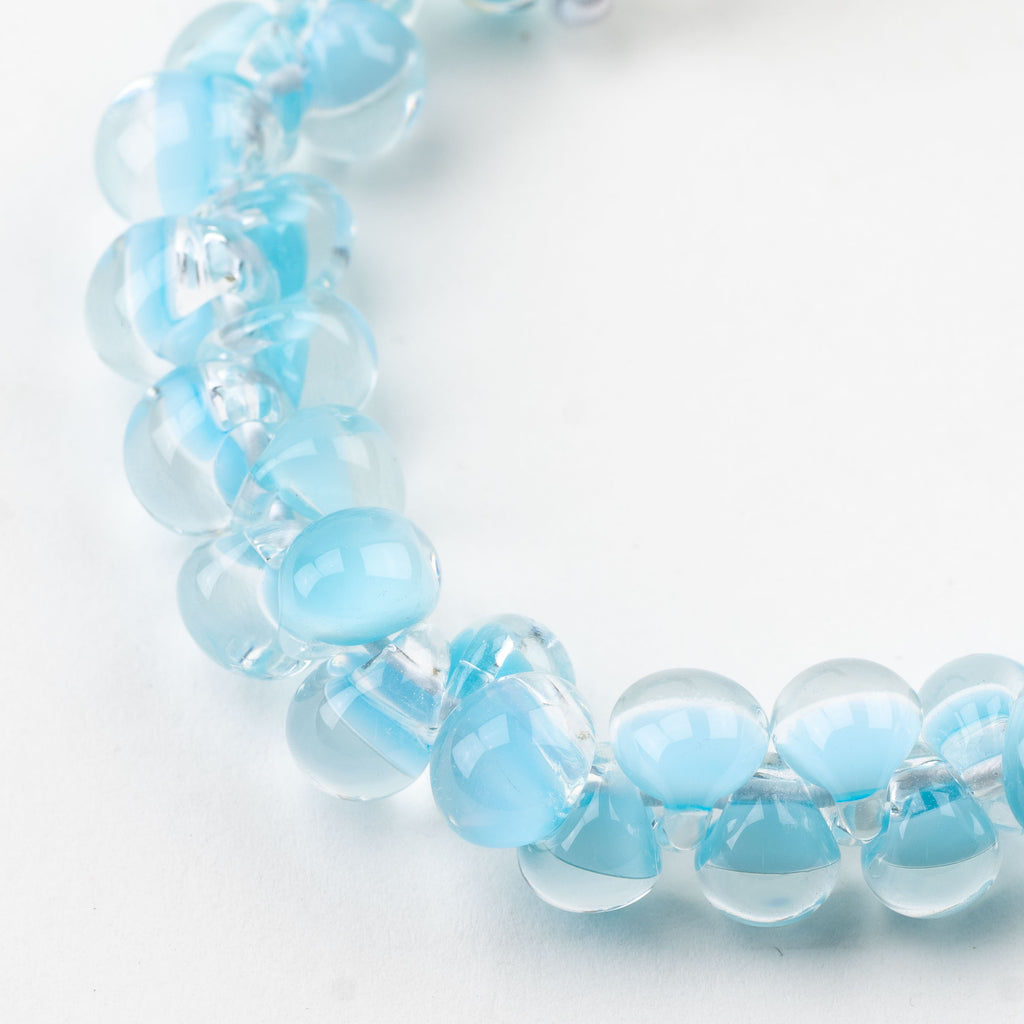 Teardrop Beads - Light Blue