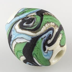 Barrel Bead - Tumbled - Eloise - Handmade Glass Beads - Unicorne Beads