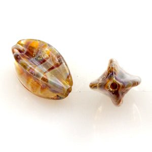 Cactus Beads - Sonoran Skies - Handmade Glass Beads - Unicorne Beads